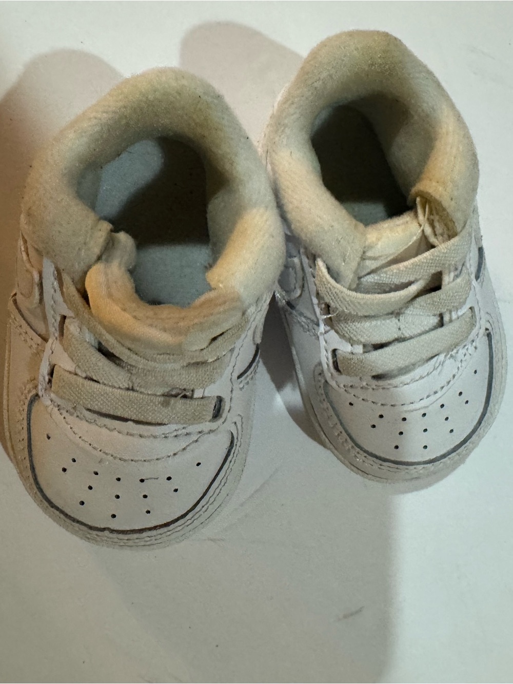 Nike Cream and White Baby High-Top Sneakers